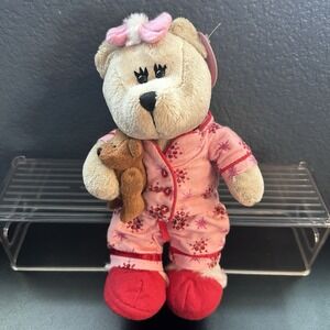 Starbucks Bearista Bear 2007 69th Edition Plush Pink Pajamas New With Tags Girl